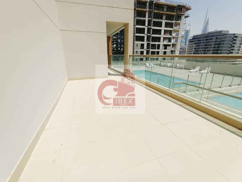3 Brand New big size terrace 1bhk just 55k behind of sheikh zayed road