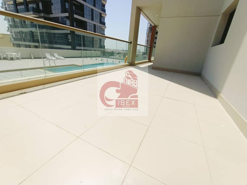 4 Brand New big size terrace 1bhk just 55k behind of sheikh zayed road