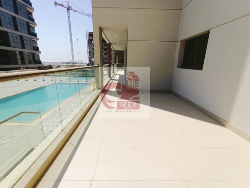 8 Brand New big size terrace 1bhk just 55k behind of sheikh zayed road