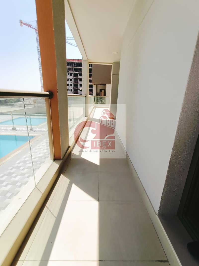 11 Brand New big size terrace 1bhk just 55k behind of sheikh zayed road