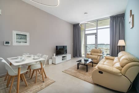 1 Bedroom Flat for Rent in Al Furjan, Dubai - Living Room_1. jpg