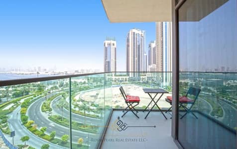 Luxury furnished 3 Bedroom with Burj Khalifa and Sea view.