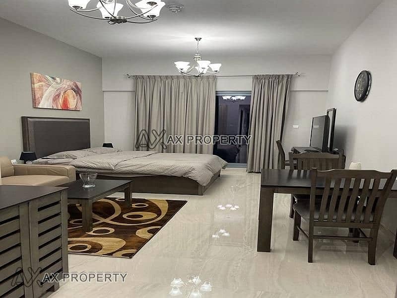 Luxury Fully Furnished | Studio with Balcony for Rent in Elite Residence Business Bay