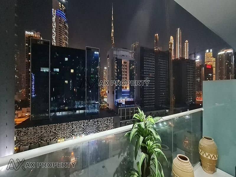 Luxury fully furnished brand new one bedroom with balcony for rent in vera tower