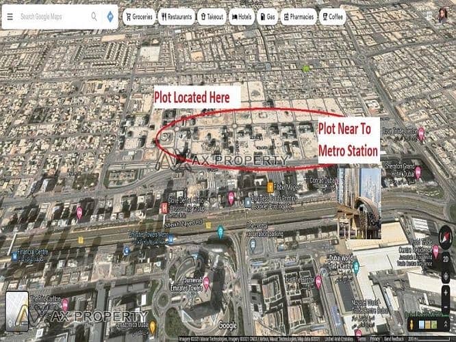 Residential Plot For Sale Near Sheikh Zayed Road and Metro Station