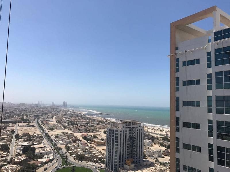SEA VIEW:- Luxurious 2 Bed Hall with Parking in Ajman One Tower