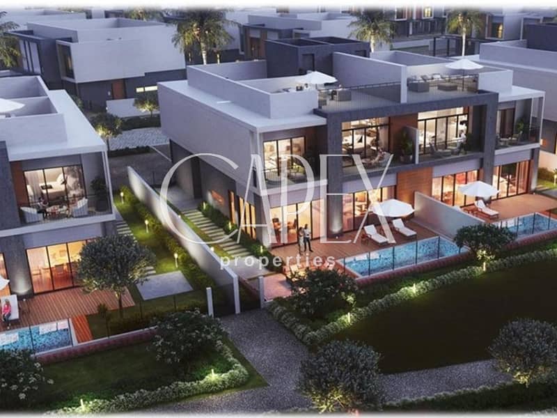 位于迪拜南部街区，居住区，脉动住宅区，脉动海滨小区 3 卧室的联排别墅 2300000 AED - 8178569