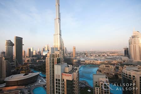 فلیٹ 2 غرفة نوم للبيع في وسط مدينة دبي، دبي - Vacant | Fountain and Burj Khalifa View فلیٹ 2 غرفة نوم للبيع في وسط مدينة دبي، دبي - Vacant | Fountain and Burj Khalifa View