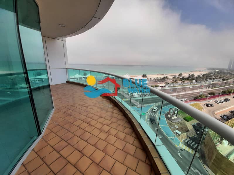 Fully Sea View Duplex 3 BR With Balcony And Parking.