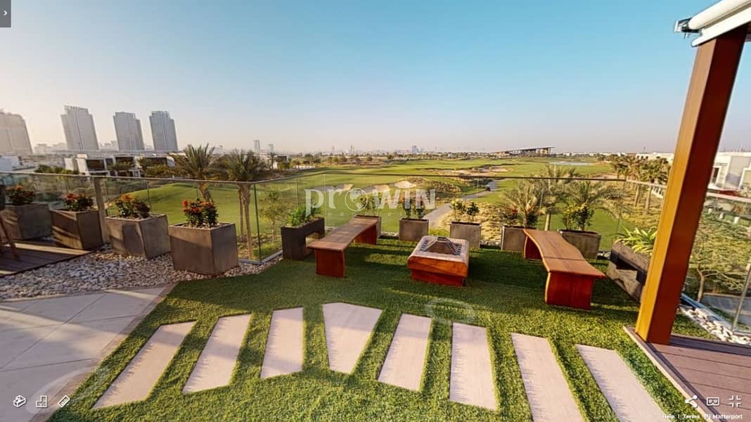 23 Luxury All Seasons Terrace Living Apt | Golf Views | Damac Hills !!!