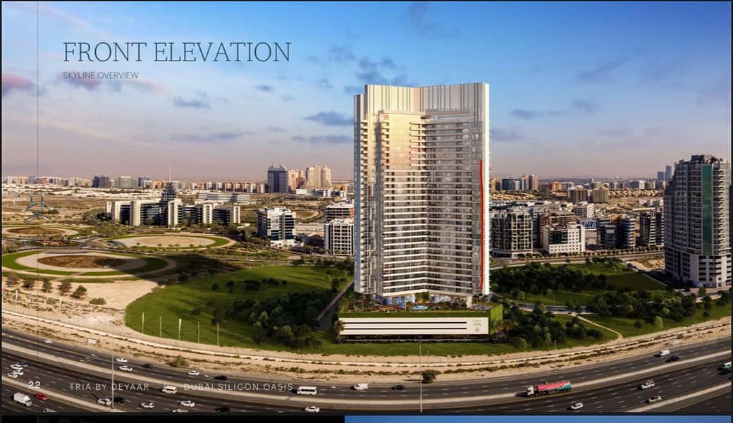 位于迪拜硅绿洲，特里亚公寓 3 卧室的顶楼公寓 3440000 AED - 6724637