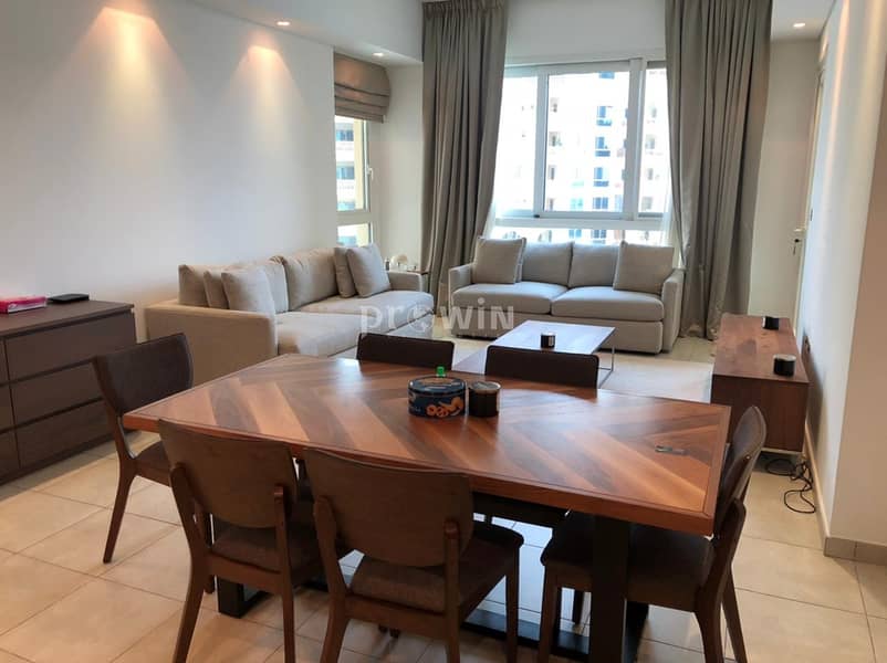 15 Fully Furnished 2 Br APt  With Maids Room| Stunning View of Dubai Eye| With Huge Terrace  !!!
