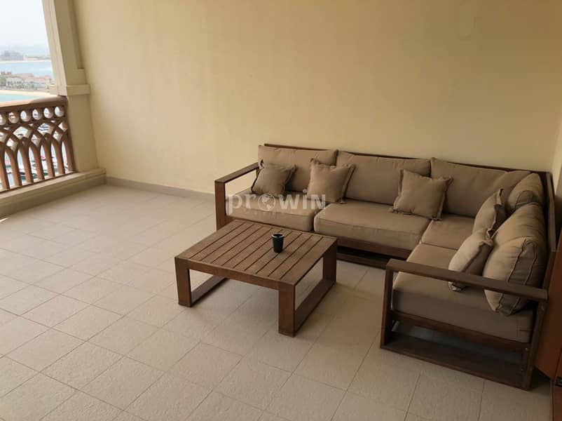 20 Fully Furnished 2 Br APt  With Maids Room| Stunning View of Dubai Eye| With Huge Terrace  !!!