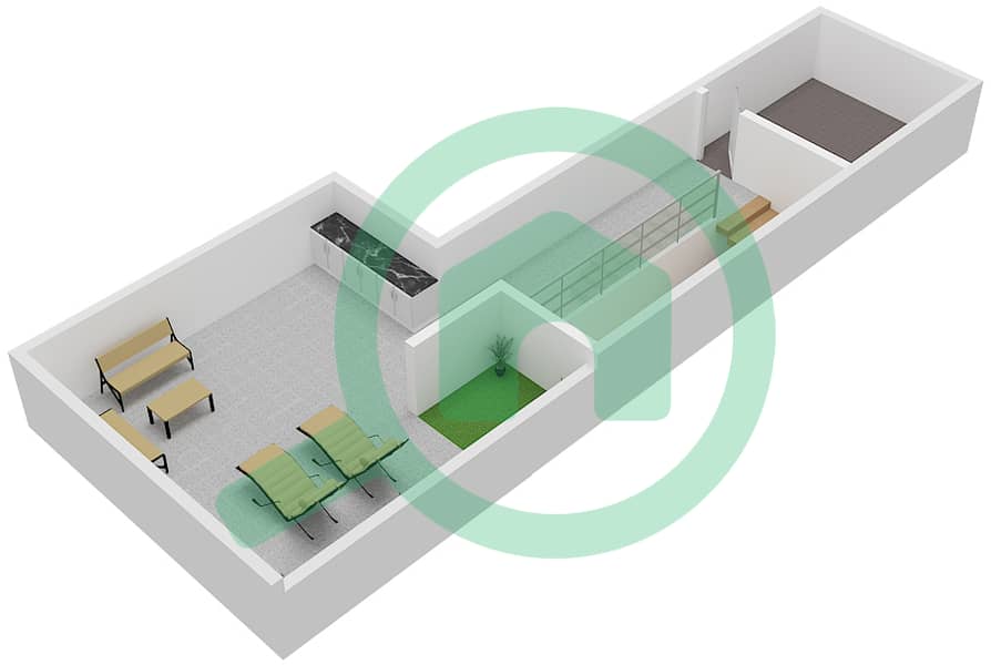 Sur La Mer - 4 Bedroom Villa Type C02 Floor plan Roof interactive3D