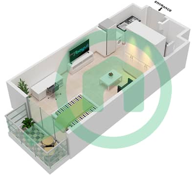 顶级住宅3号公寓 - 单身公寓类型A戶型图