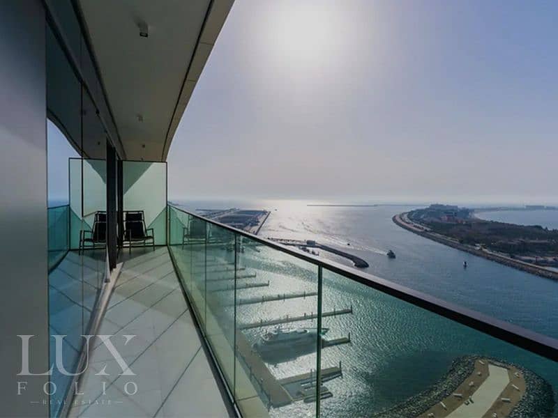 位于迪拜港，艾玛尔海滨社区，海滩风光公寓小区 4 卧室的公寓 13000000 AED - 7979629