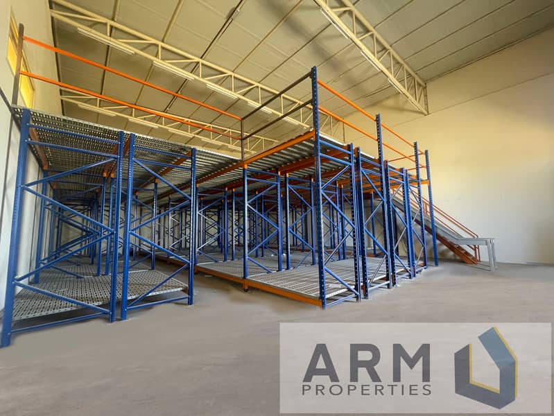 WAREHOUSE with MEZZANINE FLOOR | CONVEYOR | 2400 Sq Ft