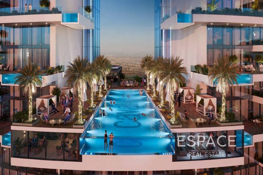 位于迪拜码头，卡瓦利大厦 1 卧室的公寓 2250000 AED - 8201603