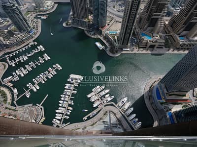 1 Bedroom Flat for Rent in Dubai Marina, Dubai - Full Marina View in the Most Luxurious Building