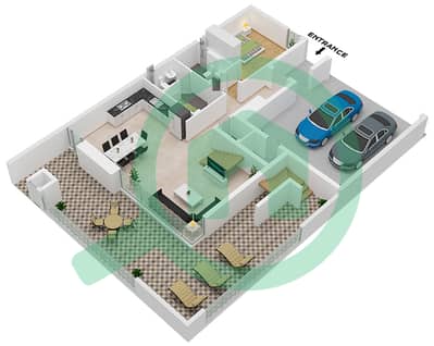Bliss 2 - 4 Bedroom Apartment Type DUPLEX 1-END 1(CLASSIC) Floor plan