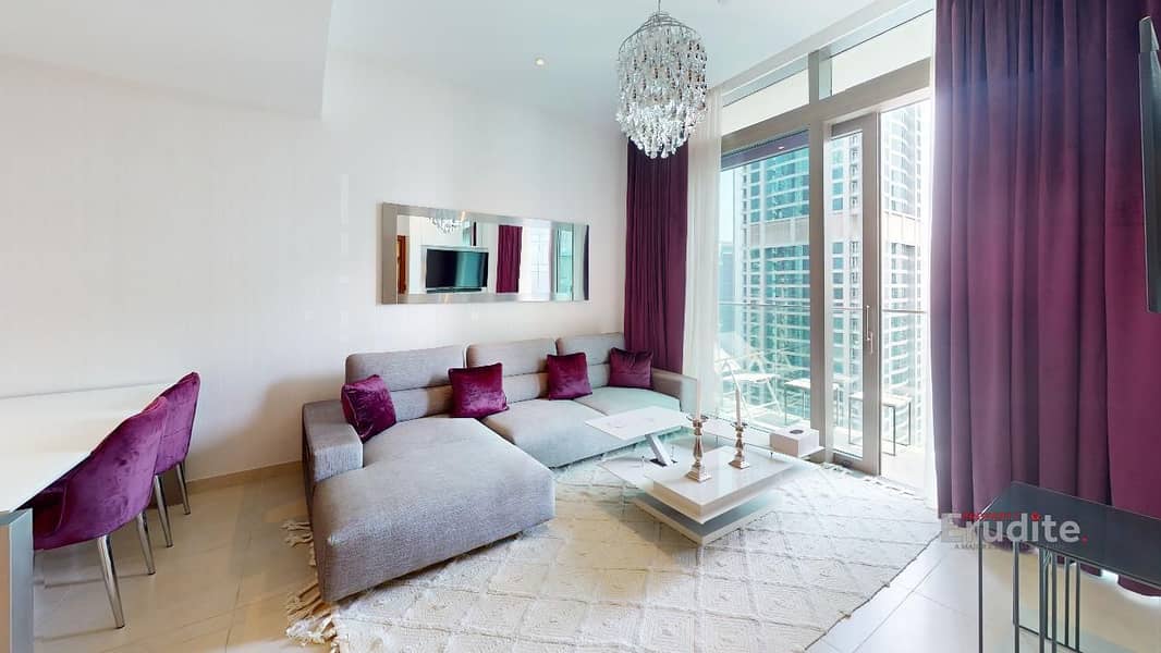 Luxury Living | High Floor | Furnished 1 Bedroom