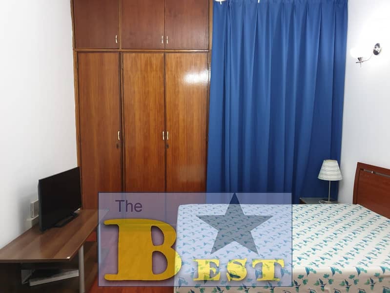 STUDIO APRTMENT FURNISHED CENTRAL AC, C/ GAS,ON TOURIST CLUB AREA FOR  RENT 36000