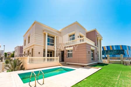 5 Bedroom Villa for Rent in Khalifa City, Abu Dhabi - HUGE 5BR+MAID VILLA\PRIVATE POOL|NO COMMISSION