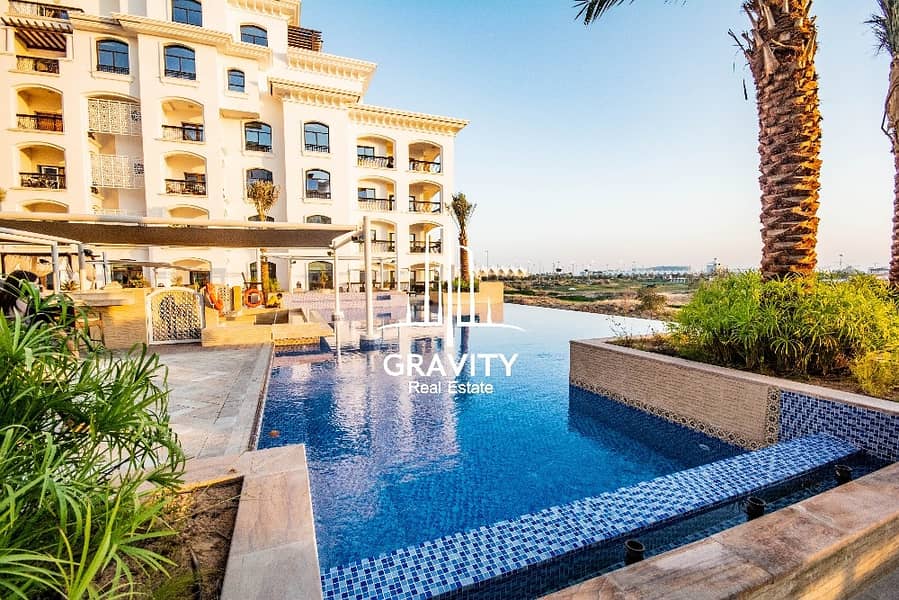 Full golf view 3BR apartment in Ansam with huge balcony