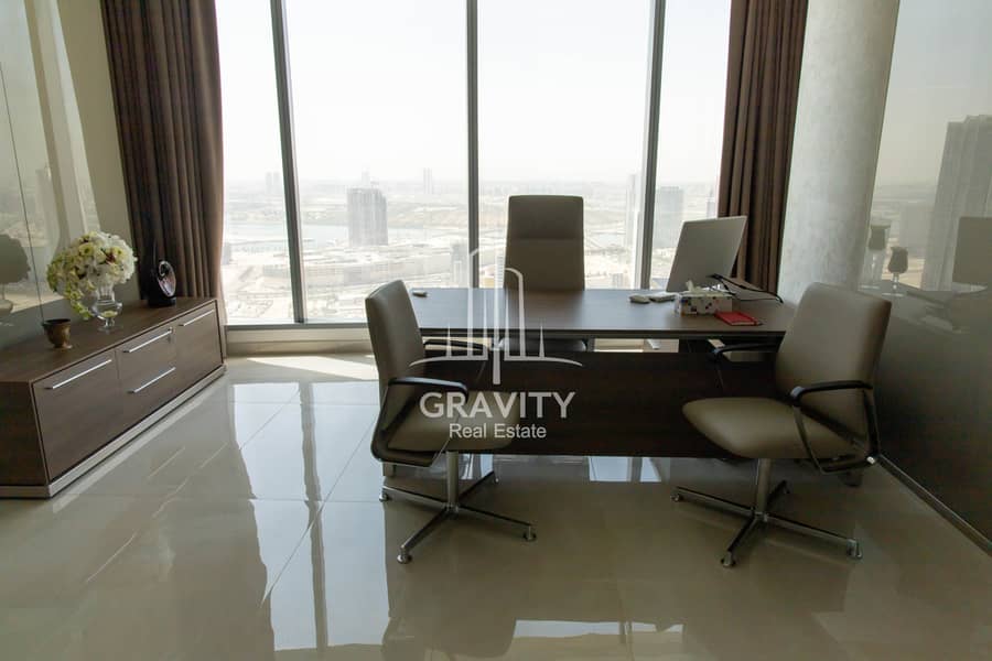 5 The most luxurious Furnished Office in Al Reem