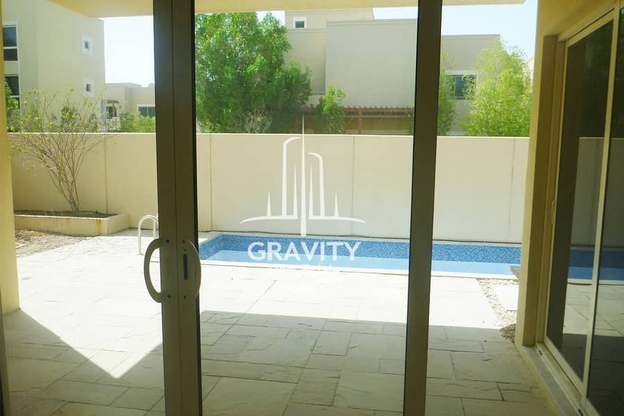 18 Fancy 4BR Villa in Al Raha Gardens W/ own Pool