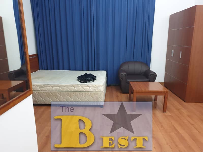 STUDIO APRTMENT CENTRAL AC,  C/GAS/ FURNISHED  ON TOURIST CLUB AREA MONTHLY . FOR RENT 3250/=