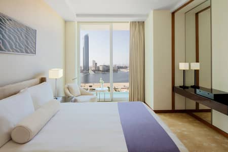 فلیٹ 3 غرف نوم للايجار في دبي فيستيفال سيتي، دبي - شقة في إنتركونتيننتال ريزيدنس سويتس دبي،مرسى بلازا،دبي فيستيفال سيتي 3 غرف 35600 درهم - 7442555