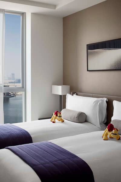 2 Bedroom Hotel Apartment for Rent in Dubai Festival City, Dubai - Bedroom