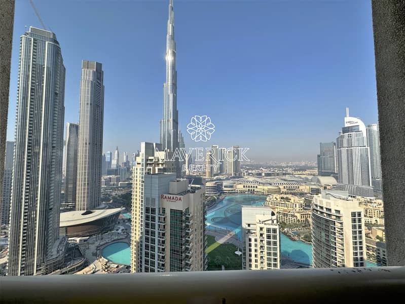 Huge 2BR | High Floor | Dubai Mall | Burj View
