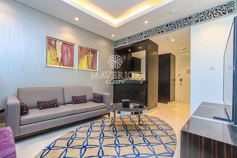 Furnished 1BR | High Floor | Canal View