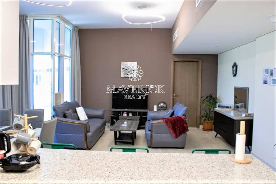 Furnished 1BR+Terrace | Chiller Free | 4Chqs