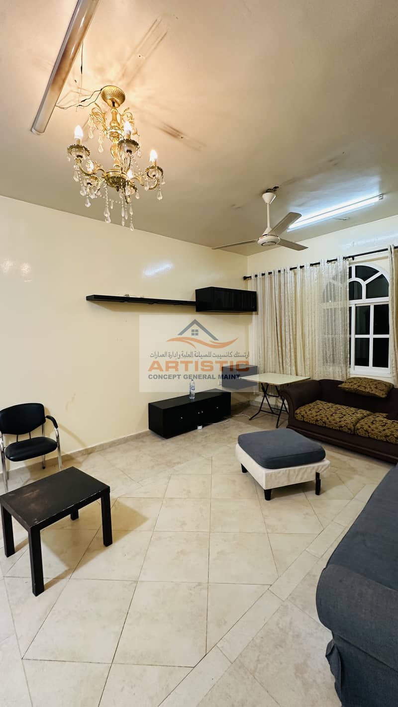 2BHK Big size apartment with Tawteeq behind Al Rahba Hospital available for rent