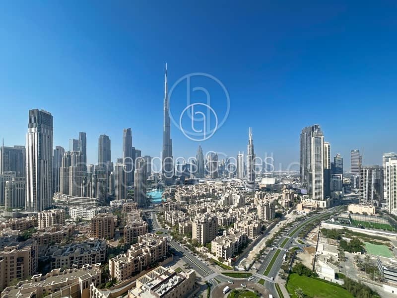 FULL UPGRADED 2-BED + STUDY | FULL BURJ AND OLD TOWN VIEW |