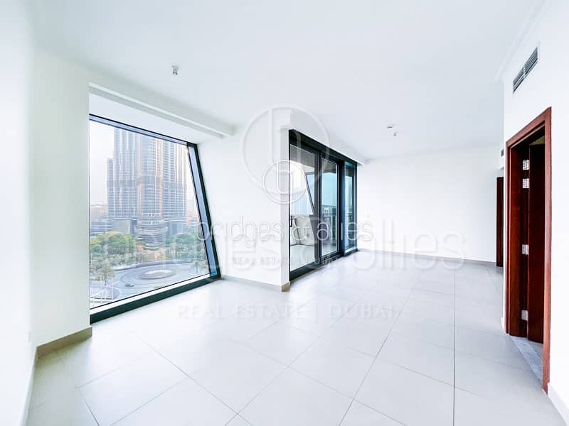 GREAT LAYOUT | RARE 3BR + MAID | FULL BURJ & FOUNTAIN VIEW