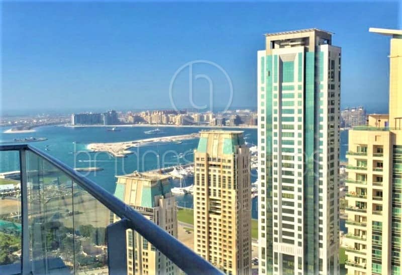 位于迪拜码头，三叉戟豪华公寓 2 卧室的公寓 3200000 AED - 5966000