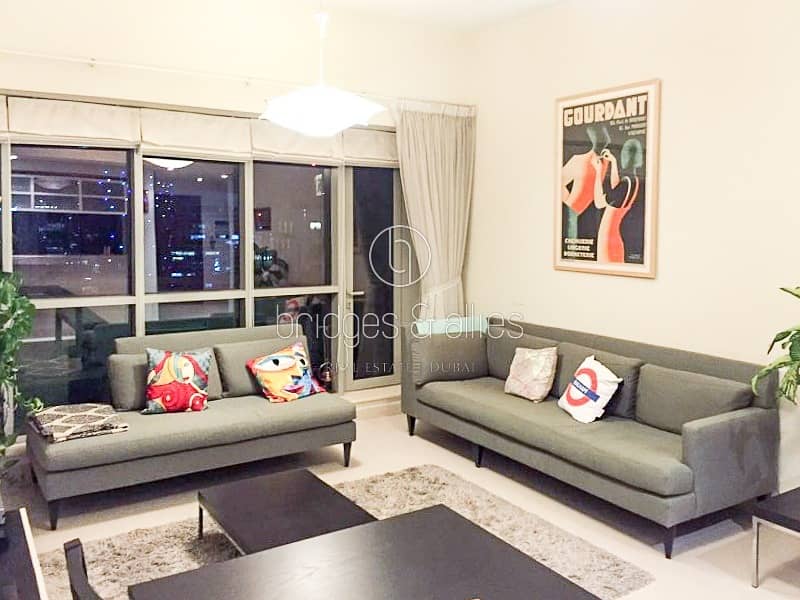 FURNISHED 1 BED | BLVD VIEW | READY TO MOVE IN