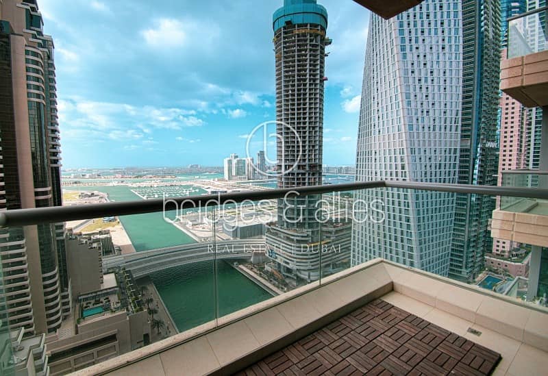 位于迪拜码头，蓝色鸢尾大厦 2 卧室的公寓 135000 AED - 6339528