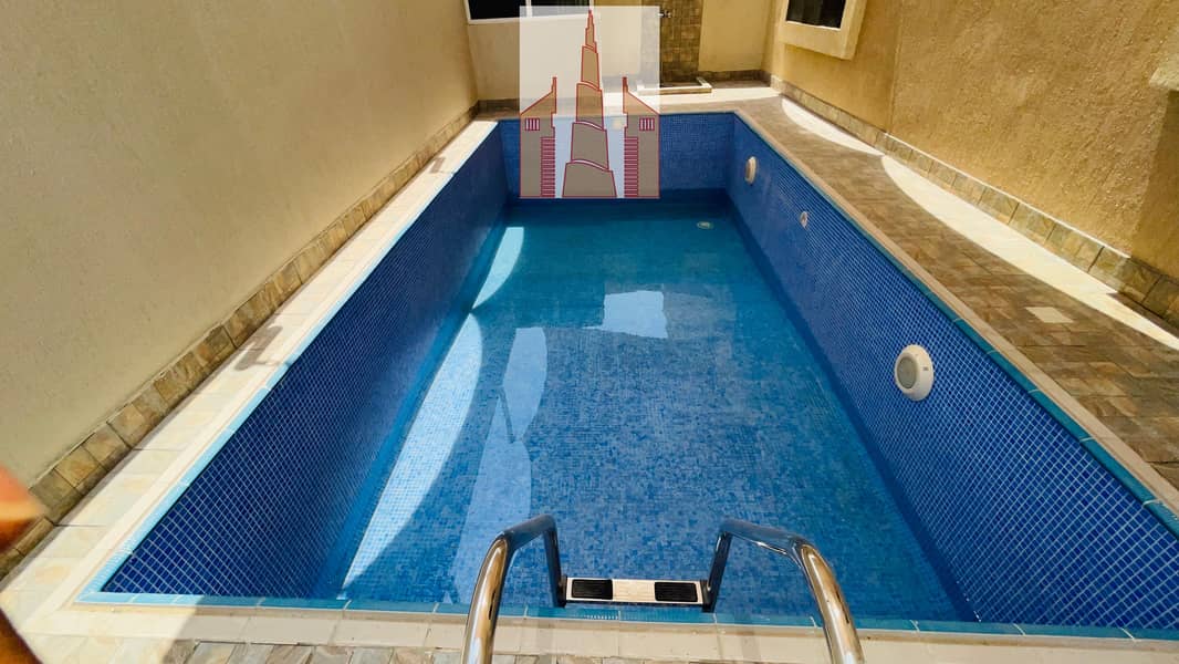 Luxury duplex 4bhk villa with wardrobe + swimming pool Parking in Al Hoshi
