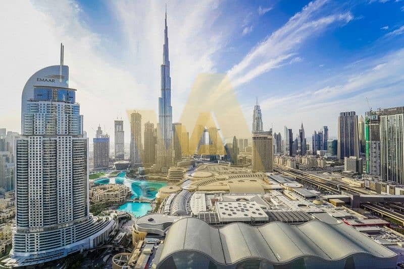 Furnished| Full Burj and Fountain View |High Floor