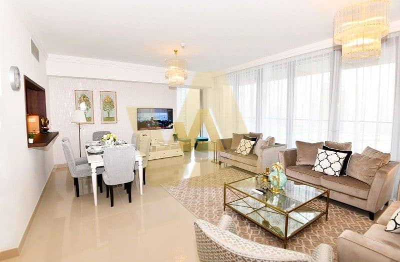 4 2 Bed Fully Furnished |Chiller Free Fountain & Khalifa view