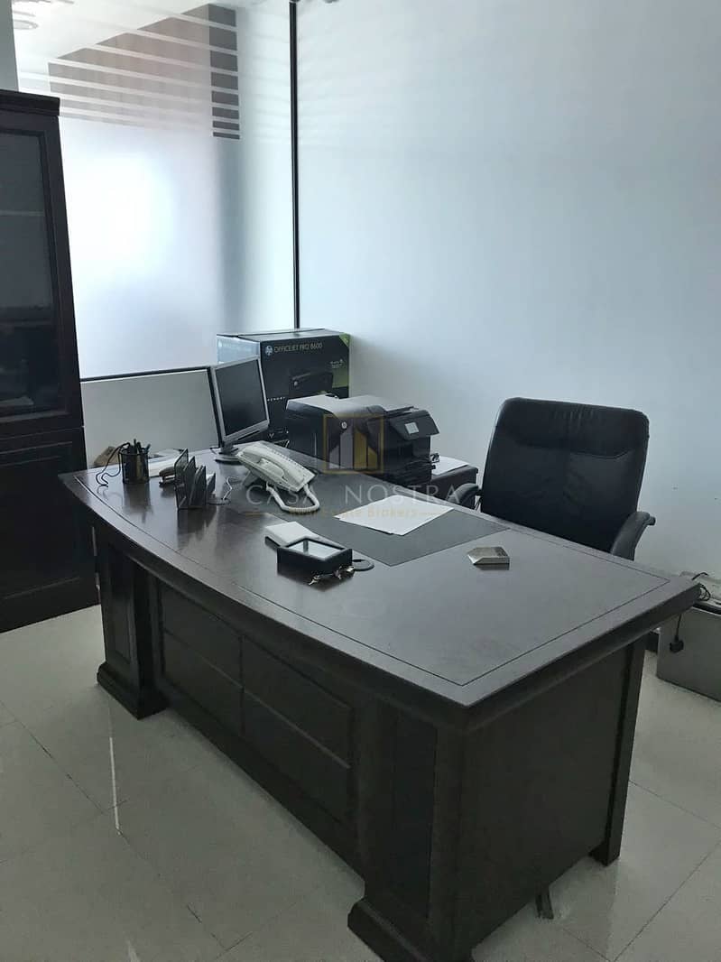 8 Fitted Office w/ Full Canal and Burj View