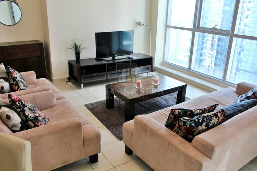 5 Marina View Higher floor High end Furnished 2BR