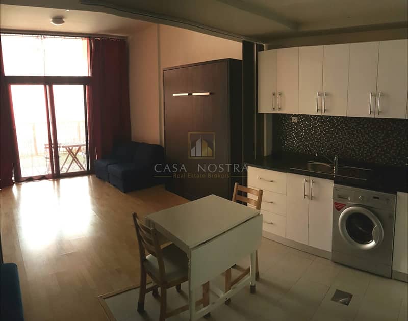 7 Furnished Spacious Studio with beautiful balcony