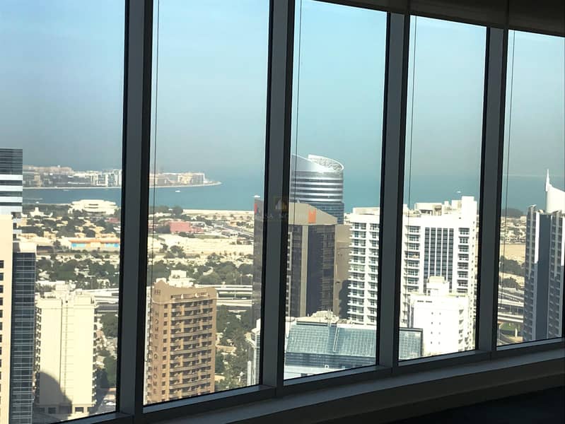 Breathtaking Full Sea View Higher Floor Furnished Fitted Office