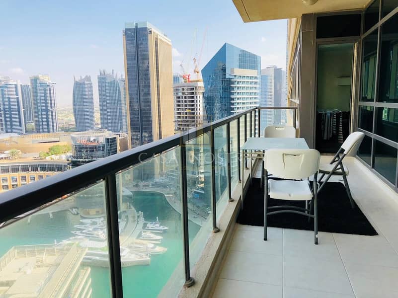 15 Full Marina View Furnished 2BR  with Balcony